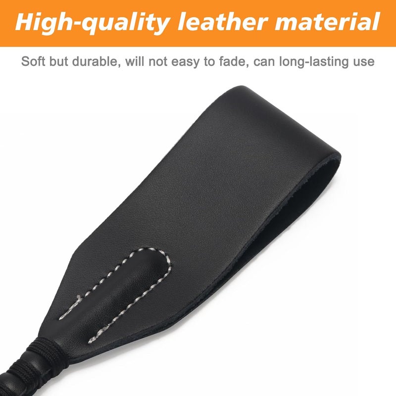 Coolrunner 18 inch Riding Crop for Horse Horse Whip with PU Leather Equestrianism Horse Crop Double Slapper Horse Whip Black Crops for Horses - Image 4